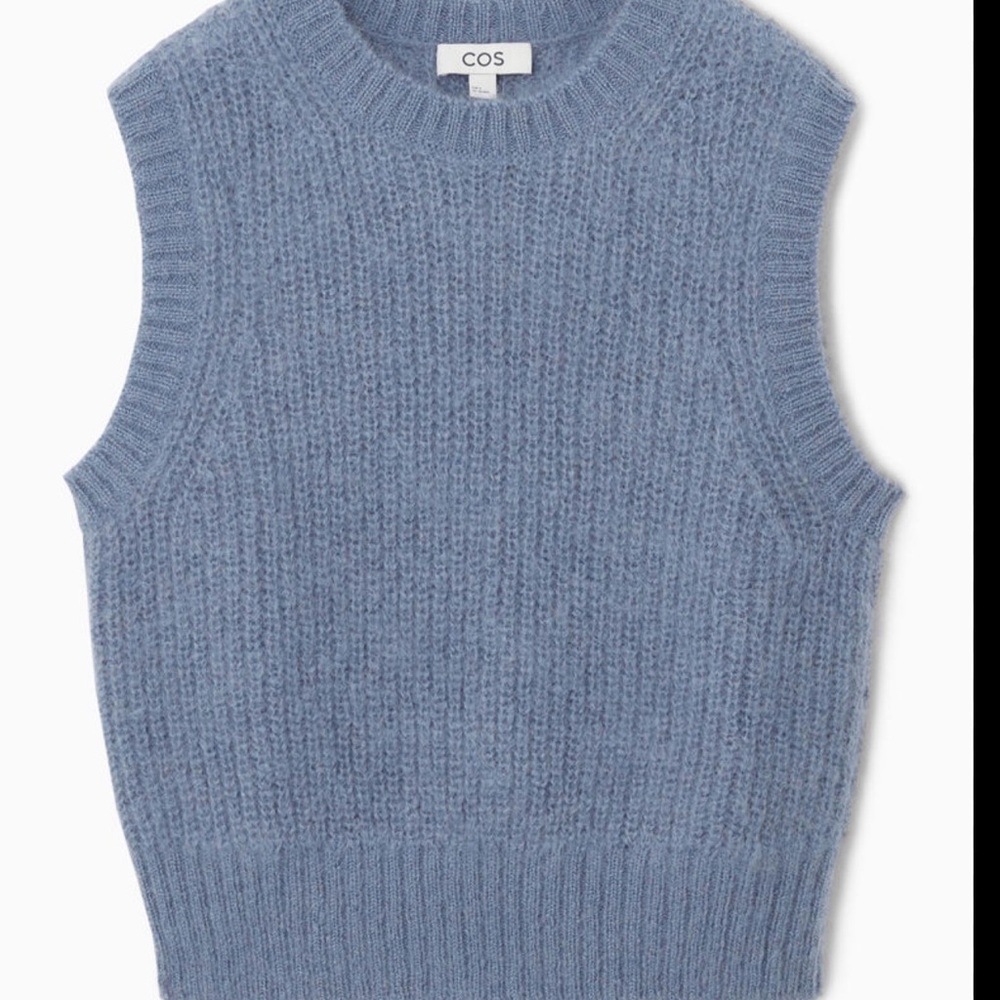 COS Soft Blue Sleeveless Knit Top